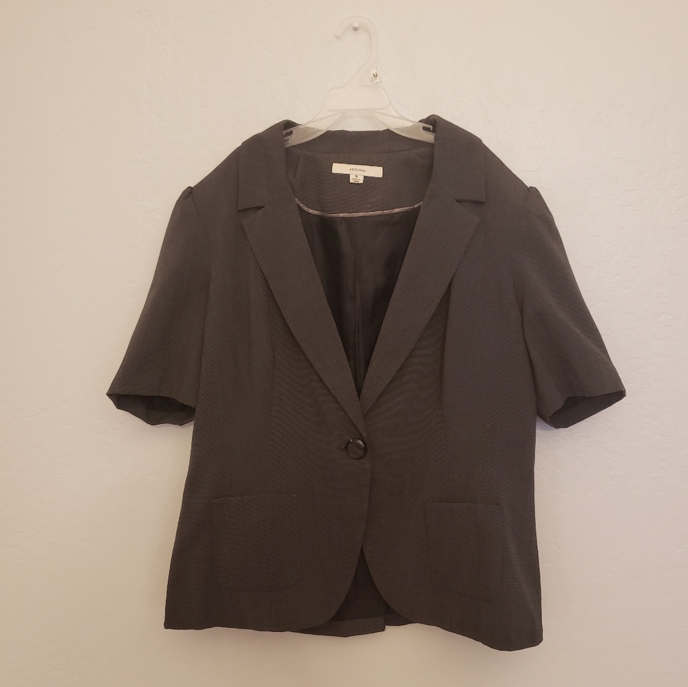 Grey Short Sleeve Jacket